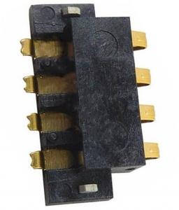 LM-TP-4P-20 沉板4P电池母座  4PIN电池连接器沉板  4位弹电池插座沉板式